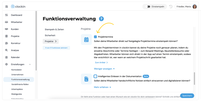 Projekttermine